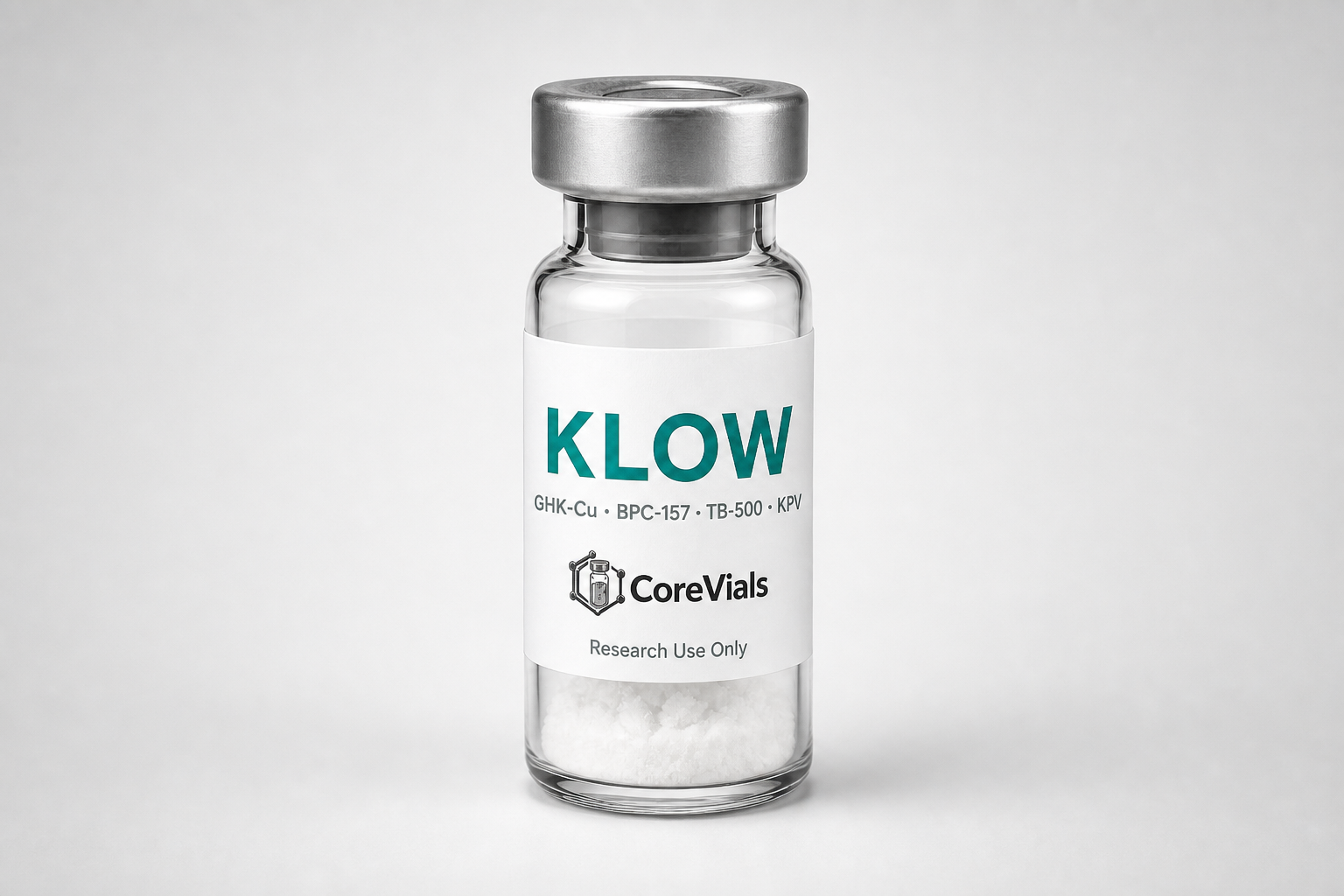 Klow Blend 80mg (CU+BPC+TB+KPV) research vial